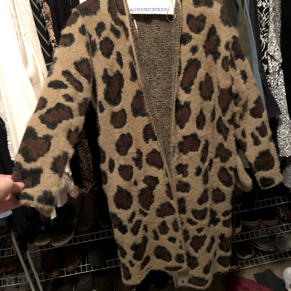 Leopard Print Cardigan